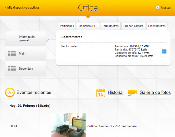 Medición de consumos