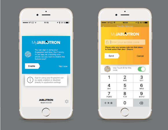 Integración TouchID en app gestión alarma